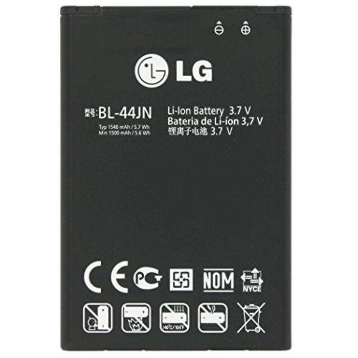 Batería OEM LG P970 L5 L3 L7 3.7v 1540mAh 5.7Wh Modelo: BL-44JN