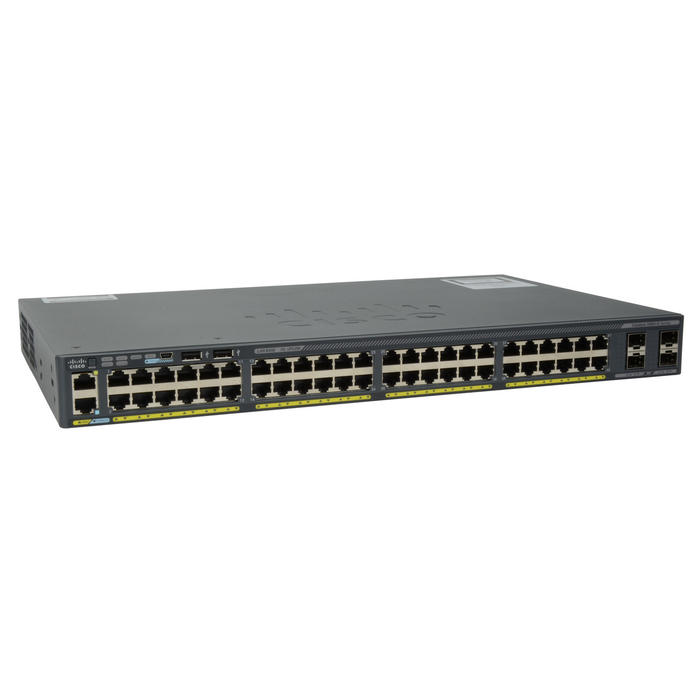 Switch Cisco Catalyst 2960X-48LPS-L 48 puertos Giga (24 puertos Poe+ 370W)
