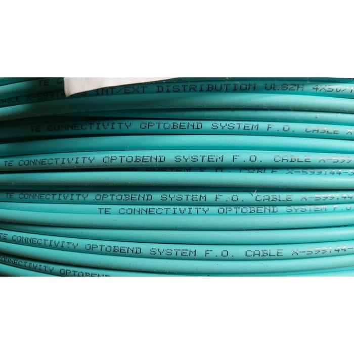 Cable fibra ptica FO Multimodo, 4 hilos, OM3, Interior/exterior - Aqua