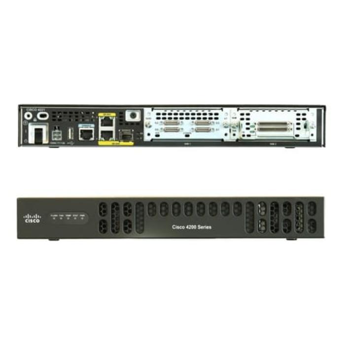 Router 2P Cisco ISR 4221/k9 2ge 2nim 8GB Flash 4GB DRAM SFP