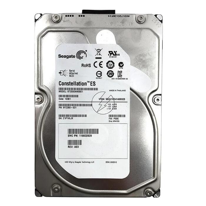 Disco Rigido Seagate SAS 2TB 3.5" - 7.2K - No Apto para PC