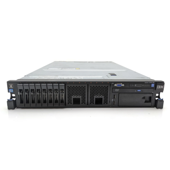 Servidor IBM X3650 M4 - 2x E5-2620 2.0ghz - 256GB RAM - 2 HDD 600GB SAS 2.5" - 2 fuentes