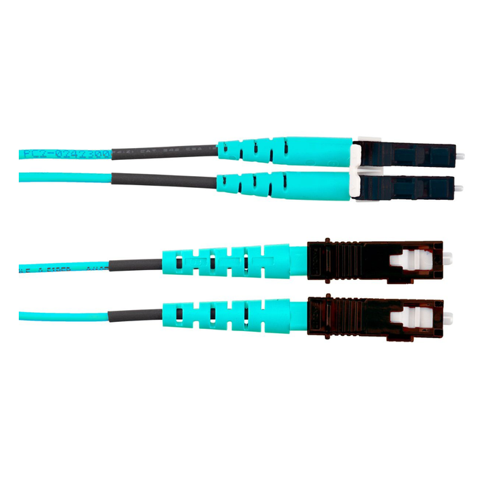 Patch Cord Fibra Optica OM3 LC Duplex a SC Duplex - 6Mts