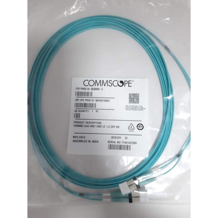 Patch Cord Fibra Multi FOMM50 LEAD 1.8MZ OM3 LC-LC DPX 5M Aqua