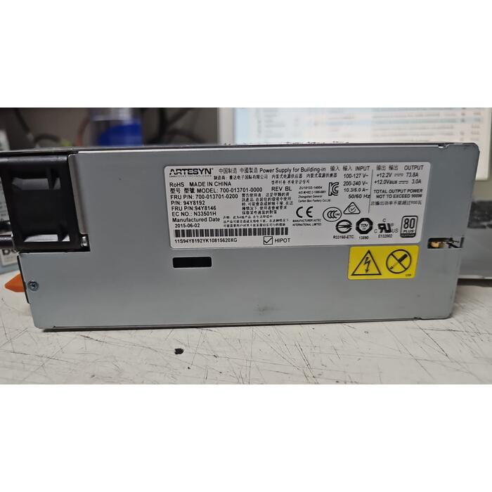 Fuente para Lenovo Thinksystem SR630 SR650 Rack Server 900W