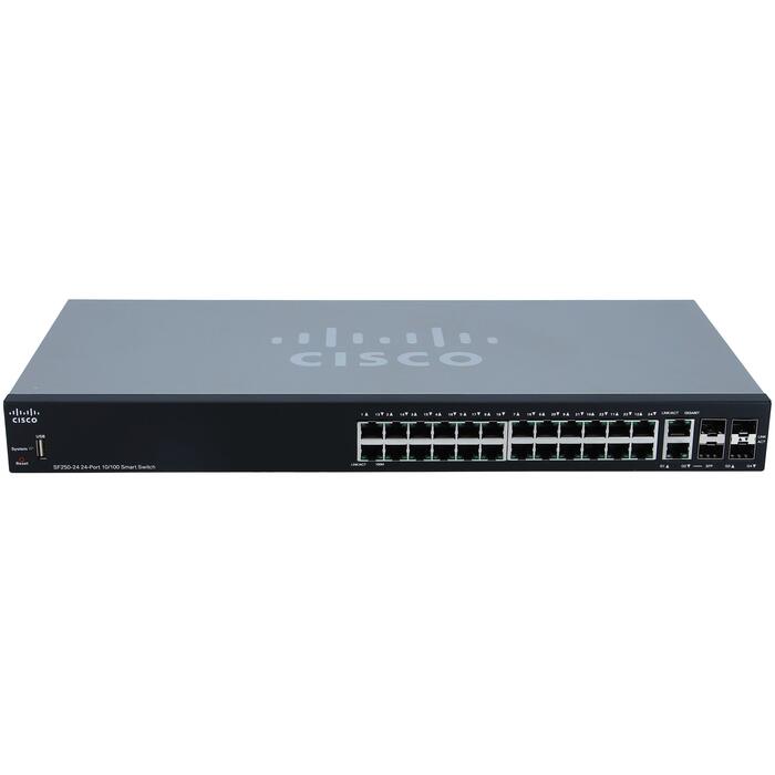 Switch Cisco Small Business Smart SF250-24 10/100 + 4xSFP 1GB
