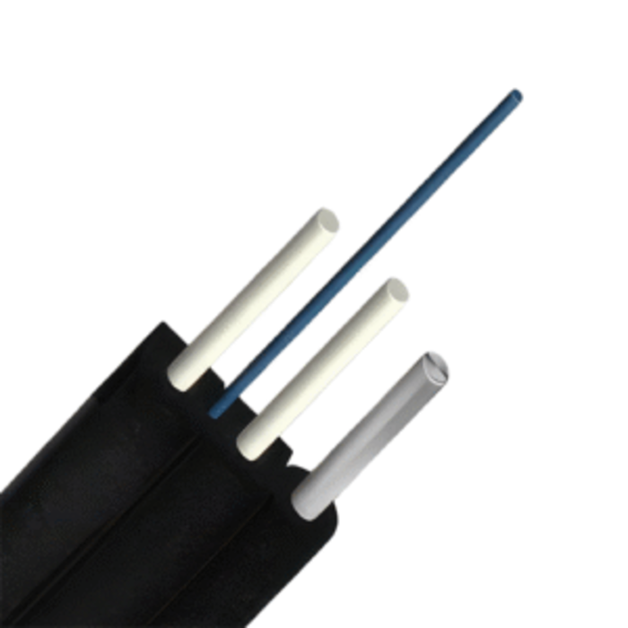 Rollo de Fibra Óptica DROP - 200m - Monomodo G.657A2 - 1 fibra - Cable negro - Refuerzo FRP