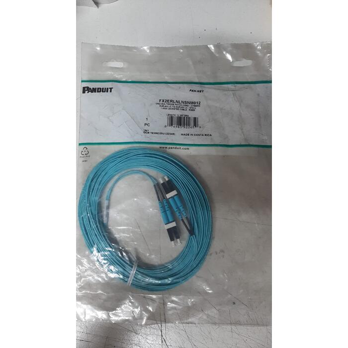 Patch Cord Fibra Optica OM3 Duplex LC-Dup. LC  - 12Mts