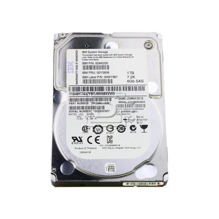 Disco Rigido IBM Storage SAS FRU 00Y5809 1TB 2.5" - 7.2K - No Apto para PC