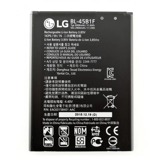 Bateria LG V10 Bl-45b1f H900 Vs990 3000mah 3.85v