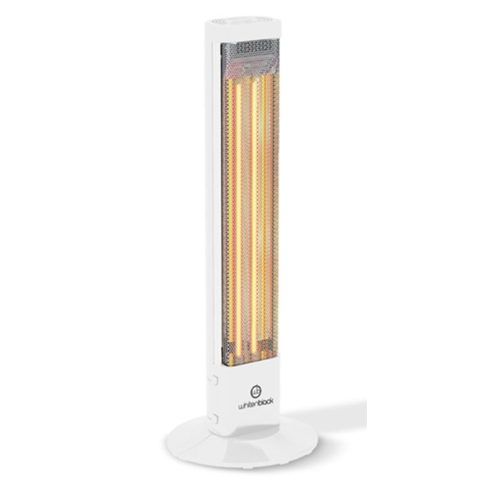 Estufa Vertical Whitenblack Cvwb01 Cuarzo 2 Velas 1200w