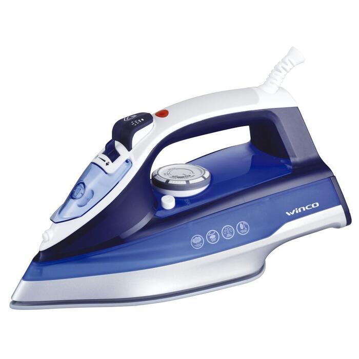 Plancha a Vapor Winco W34 Suela Ceramica Antiadherente 2000w