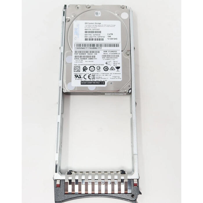 Disco Rigido SAS 2.4TB 2.5" - 10K IBM FRU: 02PX539 para Storage