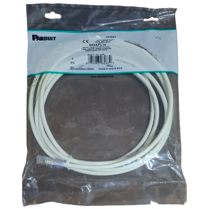 Patch Cord Panduit NetKey Cat6a UTP 3M