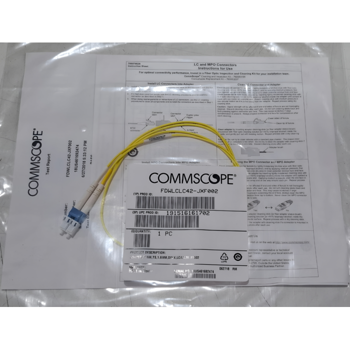 Patch Cord Fibra Óptica LC/UPC - LP/UPC Duplex Monomodo 1.6mm 60cm