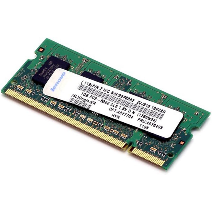 Memoria RAM SODIMM DDr2 1GB PC2-5300 667mhz Lenovo 40Y7734