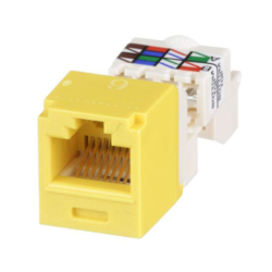 Jack Rj45 Panduit Cat6 Mini-com Amarillo Cj688tpyl