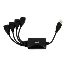 Hub USB 2.0 4 Puertos Nisuta Ns-uh0439 Mini Conector Cable
